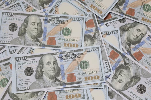 Money US dollars bills background, business and financial concepts photo