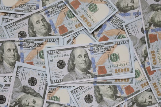 Money US dollars bills background, business and financial concepts photo