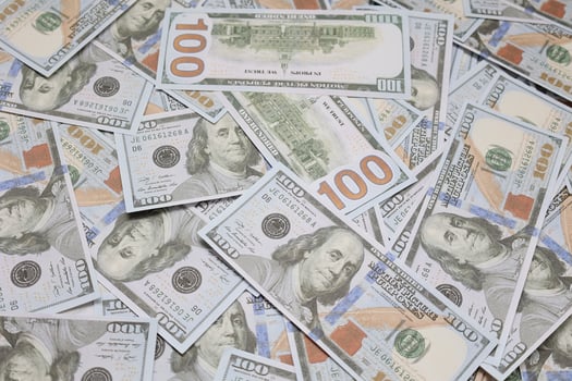 Money US dollars bills background, business and financial concepts photo