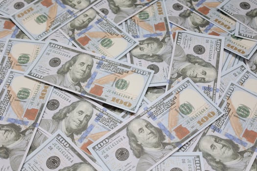 Money US dollars bills background, business and financial concepts photo