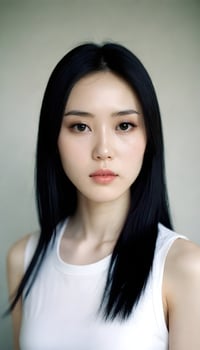 fashion photography portrait of 1girl, thin,make up girl, photo