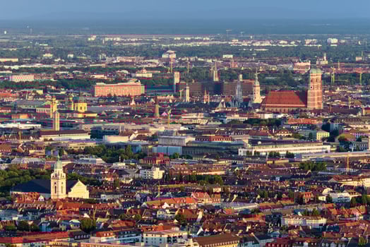 Aerial view of Munich. Munich, Bavaria, Germany photo