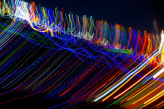 Abstract blurry background with pattern from colorful traces photo