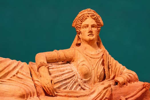 Ancient roman marble statue. Antique sculpture. High quality photo