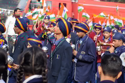 Delhi, India - December 26 2023 - Veer Bal Diwas commemorates the martyrdom of the four sons of tenth and last Sikh Guru Gobind Singh, In Jan 2021 PM Modi announced Dec 26 observed as Veer Bal Diwas photo