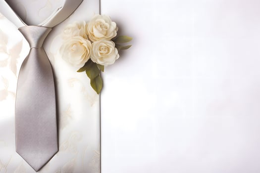 Father's day greeting card with tie. Place for text photo