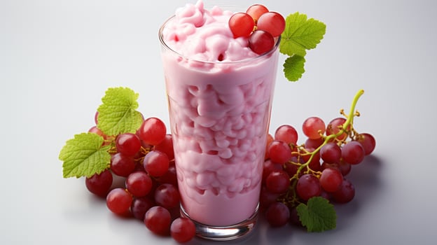 Grape purple tropical smoothie juice fresh fruity dessert shake photo