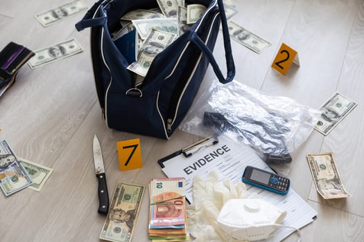 A Rubbish bag full of dollars photo