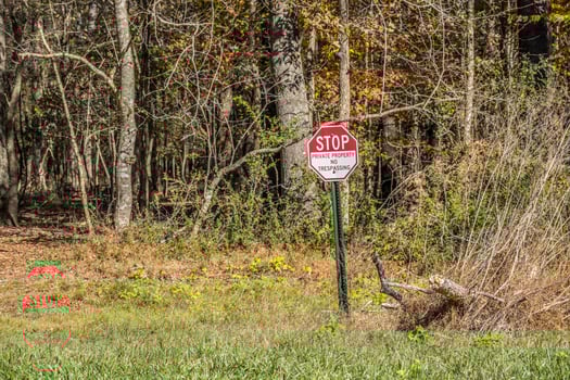 Private property signage photo
