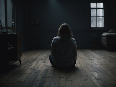 depression apathy woman photo
