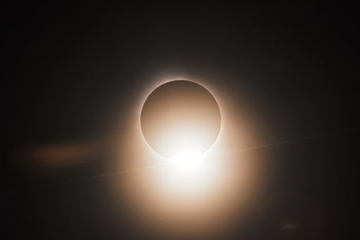 Total Solar Eclipse - Diamond Ring After Totality photo