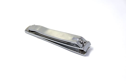 Nail clipper isolated on white. Nail cutter photo