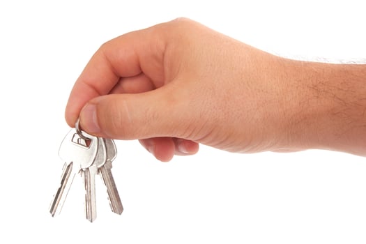 keys on white photo