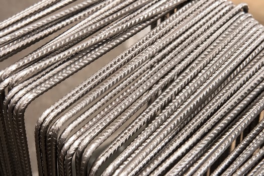 close-up steel cables and beams photo