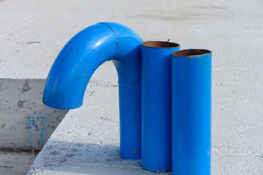 ventilation pipes at a construction site 1 photo
