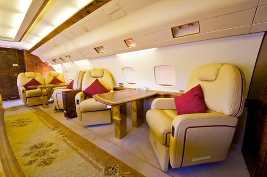 Interior of Business jet photo