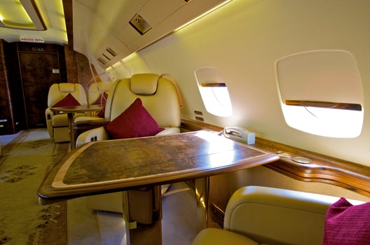 Interior of Business jet photo