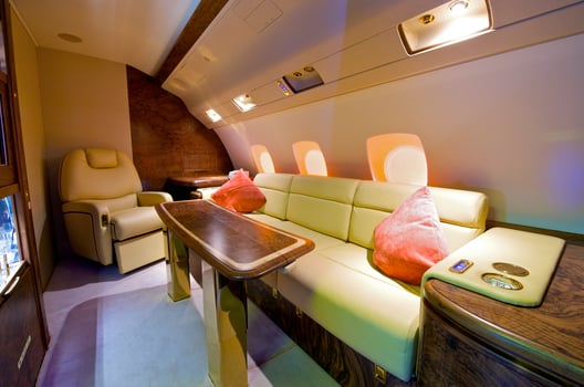 Interior of Business jet photo