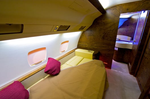 Interior of Business jet photo