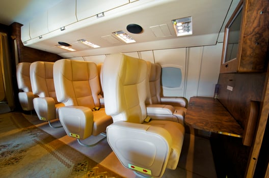 Interior of Business jet photo