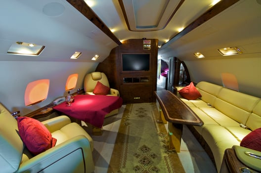 Interior of Business jet photo