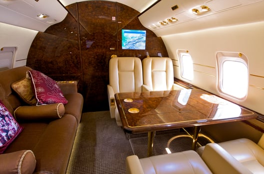 VIP Business Interior Jet Airplane photo