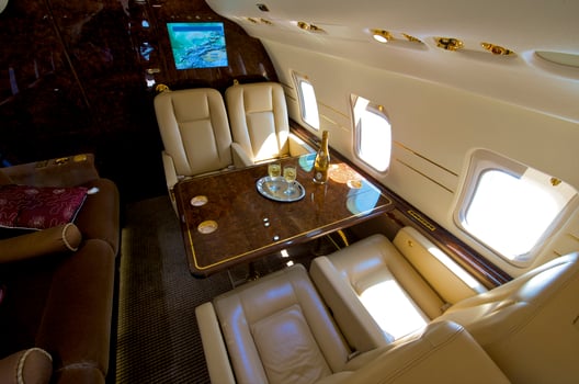 VIP Business Interior Jet Airplane photo