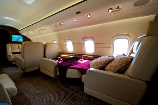 VIP Business Interior Jet Airplane photo
