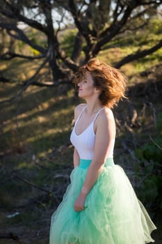 Beautiful girl posing on the beach. Gold Coast, Australia, Queensland photo