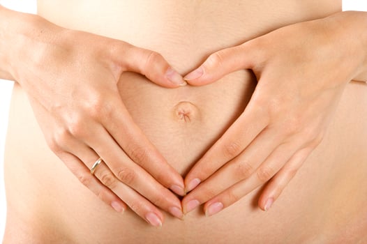 The beautiful young girl, the third trimester of pregnancy photo