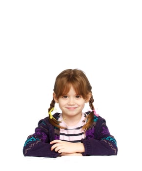 happy little girl photo