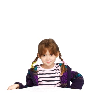 happy little girl photo