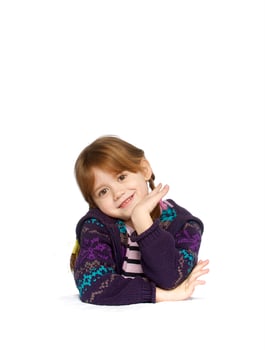 happy little girl photo