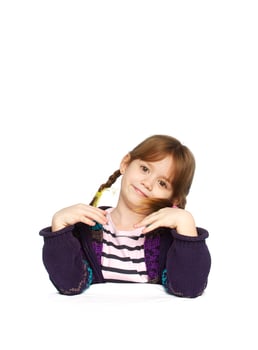 happy little girl photo