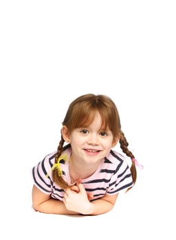 happy little girl photo