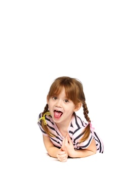 happy little girl photo
