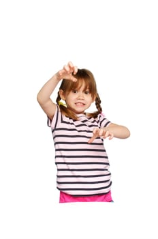 happy little girl photo