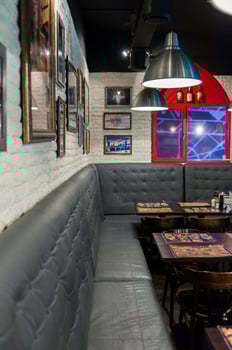 Beautiful interior of the restaurant photo