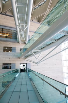 modern hall inside office center photo