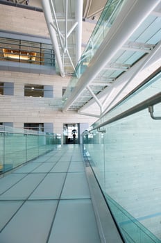 modern hall inside office center photo