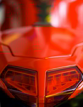Detail of the sport motorcycle photo