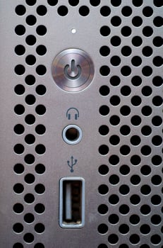 The metal button power photo