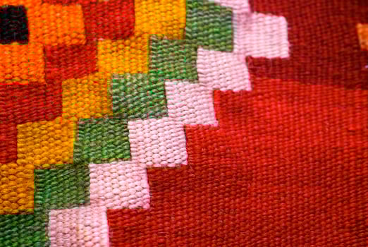Texture of textile by the closeup photo