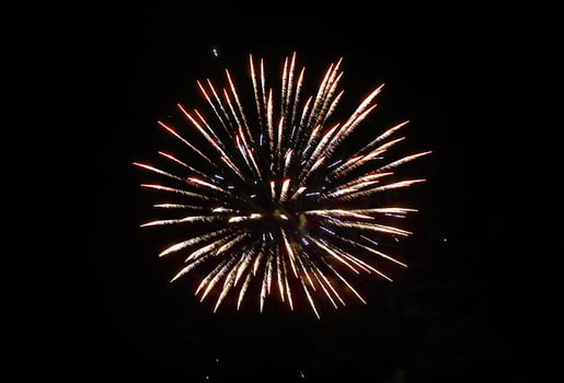 Color Firework in the night sky photo