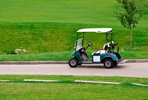 Morning Landscape at a Golf Clu photo