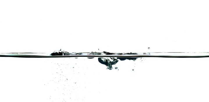 Fresh water with waves and bubbles photo