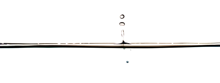 Fresh water with waves and bubbles photo