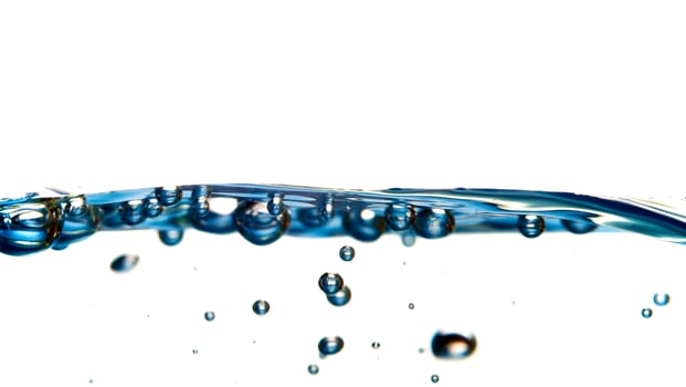 Fresh water with waves and bubbles photo