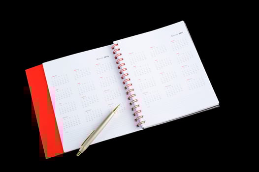 The stylish notebook for business photo