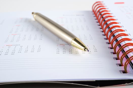 The stylish notebook for business photo